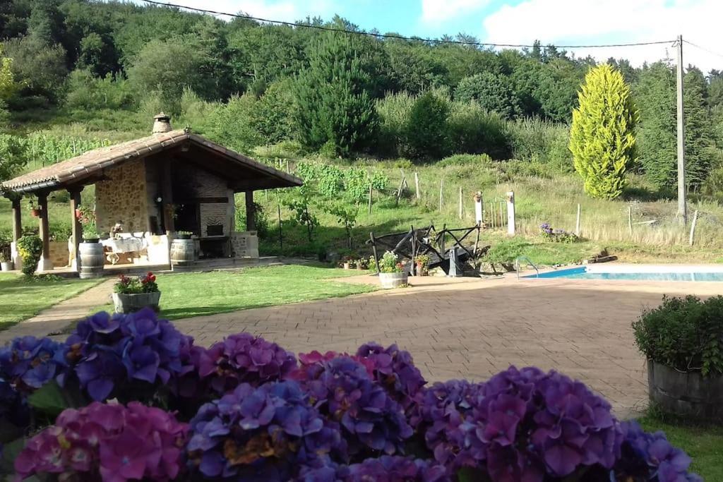 Caserio Vasco Con Piscina Y Barbacoa Orozko Luaran gambar