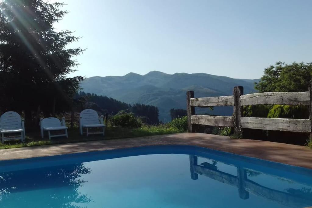 Caserio Vasco Con Piscina Y Barbacoa Orozko Luaran gambar